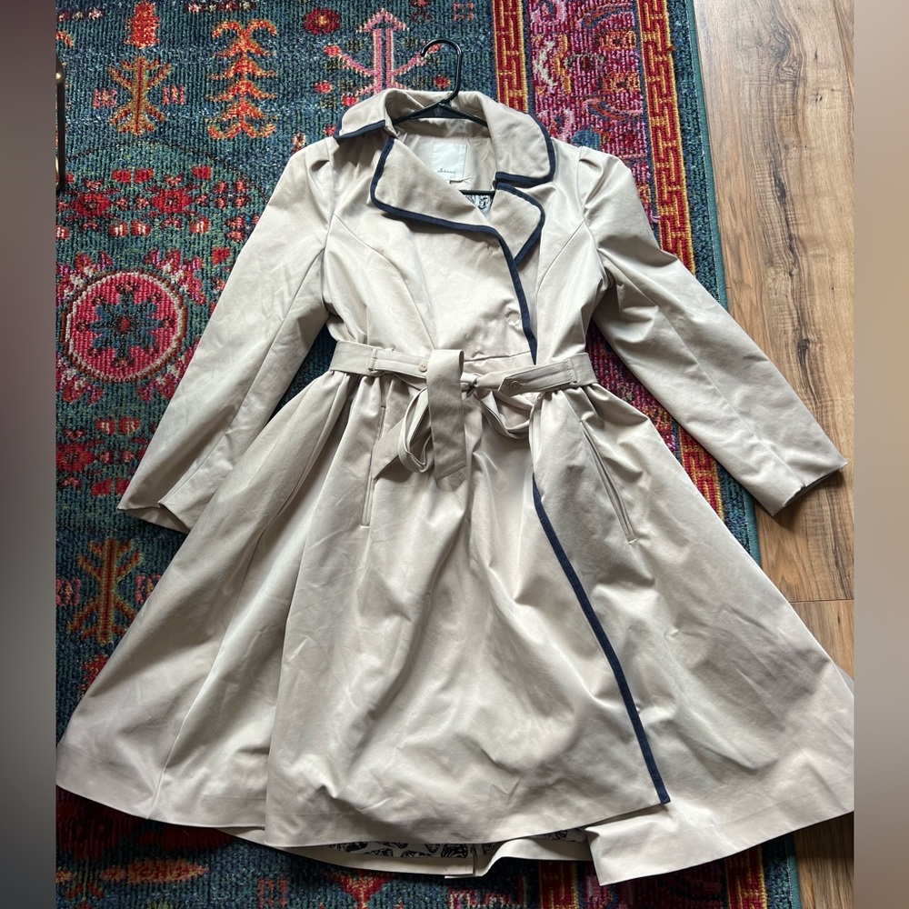 Anthropologie Elevenses Trench Coat